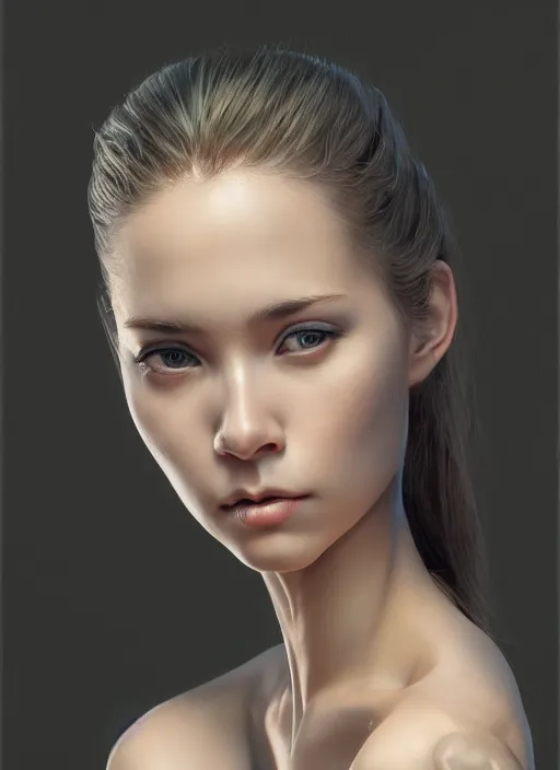 Image similar to photo of a gorgeous young woman in the style of stefan kostic, realistic, sharp focus, 8 k high definition, insanely detailed, intricate, elegant, art by david cronenberg and stanley lau and artgerm and yoshitako amano