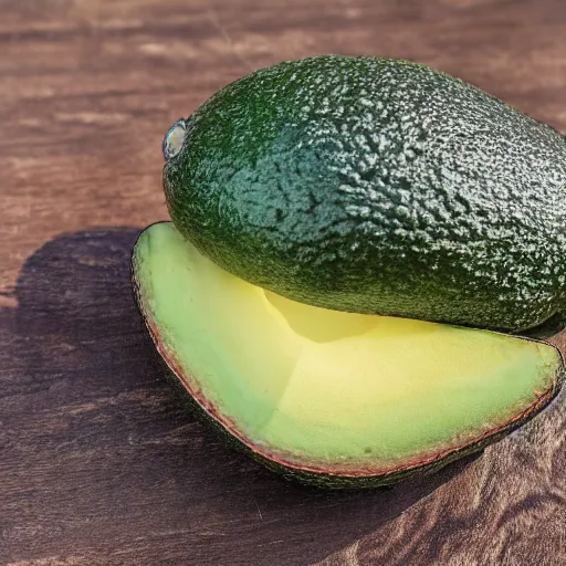 Image similar to friendly avacado with a smile, highly detailed, extremely high quality, hd, 4 k, 8 k, professional photographer, 4 0 mp, lifelike, top - rated, award winning, realistic, detailed lighting, detailed shadows, sharp, no blur, edited, corrected, trending