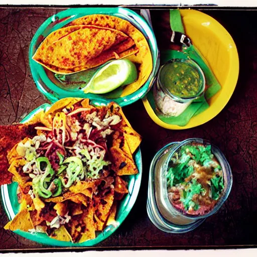 Image similar to mexican food, kodak ektachrome,