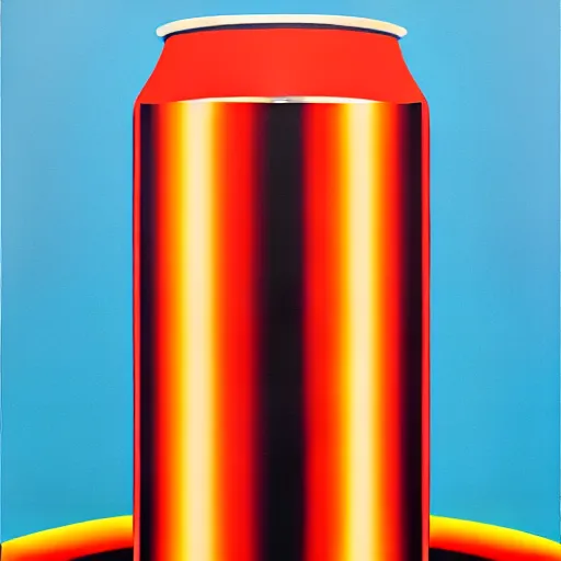 Image similar to chrome can by shusei nagaoka, kaws, david rudnick, airbrush on canvas, pastell colours, cell shaded, 8 k