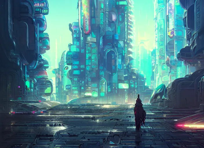 Prompt: cyberpunk mole rat, details, futuristic, epic, destroyed city, landscape illustration concept art anime key visual trending pixiv fanbox by wlop and greg rutkowski and makoto shinkai and studio ghibli and kyoto animation symmetrical facial features