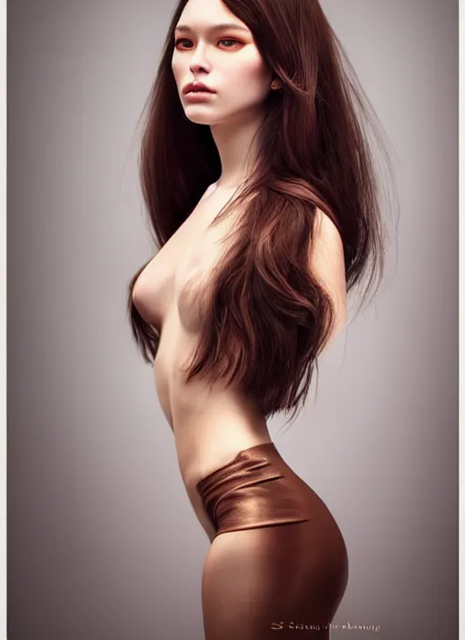 Prompt: a gorgeous female with long brown hair, photo by steven meisel, realistic, full body shot, wide angle, sharp focus, 8 k high definition, insanely detailed, intricate, elegant, art by stanley lau and artgerm, floating embers