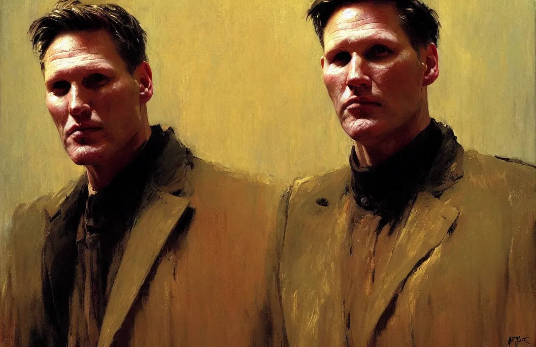 Image similar to portrait of keir starmer!!!!!!!!!!!!!!!!!!!!!!!!!!!, detailed face, detailed painting, epic lighting, by ilya repin, phil hale and kent williams