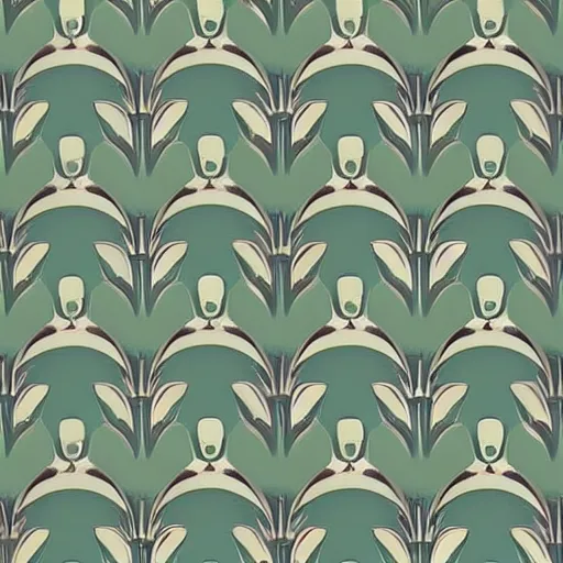 Image similar to husky wallpaper in art deco style