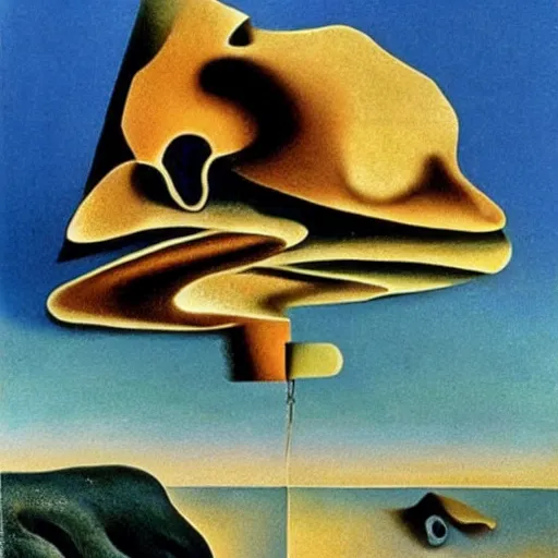 Image similar to a surrealist abstract meme by salvador dali