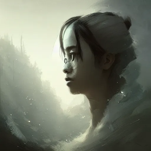 Prompt: mugi during the last days of humanity, digital art, portrait, dark fantasy, by greg rutkowski