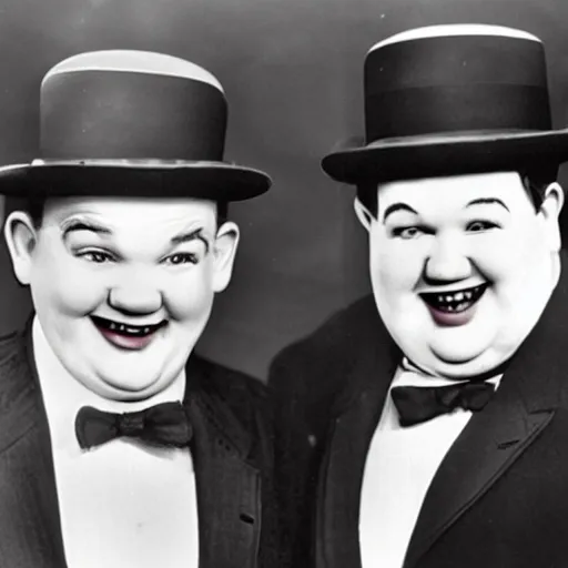 Image similar to laurel and hardy in 2022