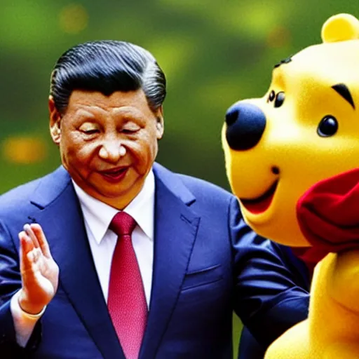 Prompt: Xi Jinping as Winnie The Pooh
