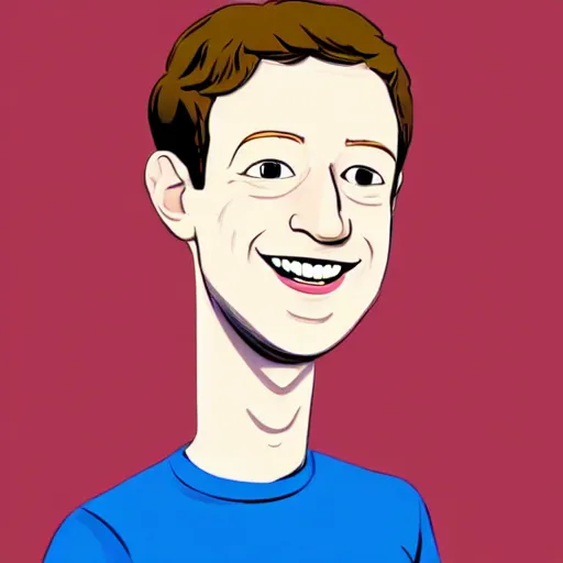 Prompt: Mark Zuckerberg as a cartoon Disney character, highly detailed, high quality, HD, 4k, 8k, Canon 300mm, professional photographer, 40mp, lifelike, top-rated, award winning, realistic, sharp, no blur, edited, corrected, trending