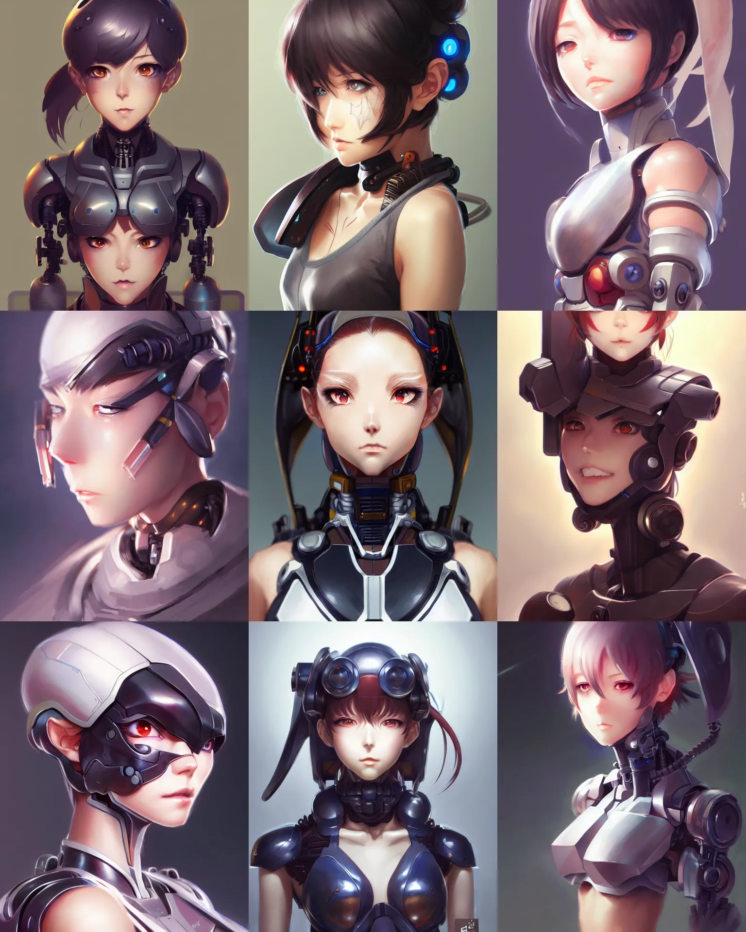 Prompt: character concept art of an anime cyborg, cute - fine - face, pretty face, realistic shaded perfect face, fine details by stanley artgerm lau, wlop, rossdraws, james jean, andrei riabovitchev, marc simonetti, and sakimichan, tranding on artstation
