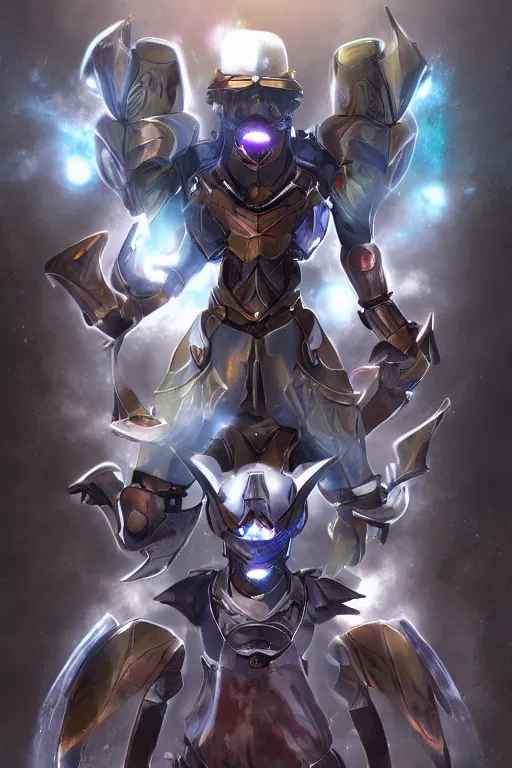 Image similar to helmet armor guardian destiny in witch queen illumination ray tracing hdr fanart arstation by sung choi robot ninja mask and eric pfeiffer and gabriel garza and casper konefal