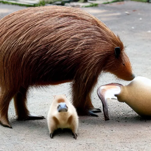 Image similar to Capybara coconut fusion