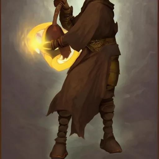 Prompt: character portrait of a dragonborn monk