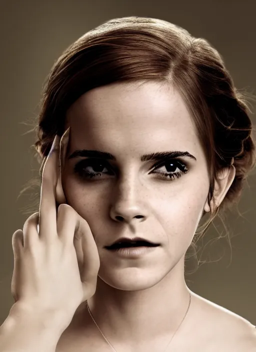 Image similar to Emma Watson for Victorian Secret as anime character, perfect symmetrical face, full length shot, XF IQ4, 50MP, 50mm, f/1.4, ISO 200, 1/160s, natural light, Adobe Lightroom, rule of thirds, symmetrical balance, depth layering, polarizing filter, Sense of Depth