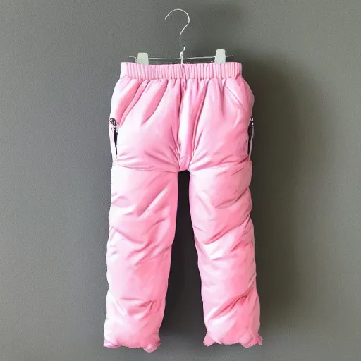 Image similar to pink penguin puffy pants