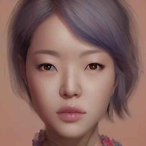 Prompt: realistic portrait of yasuho hiros, featured on cgsociety, matte painting, in focus