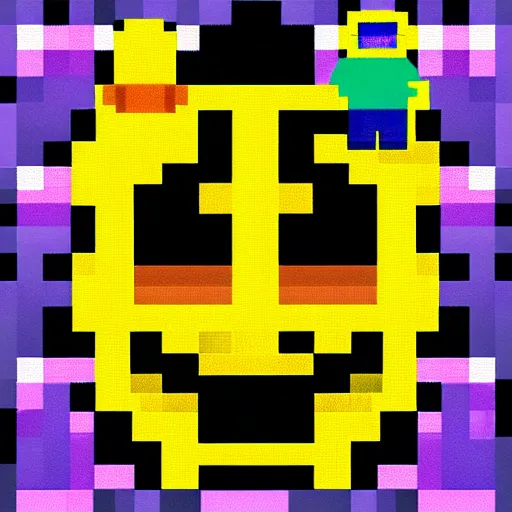 Prompt: pixel hero facing monster