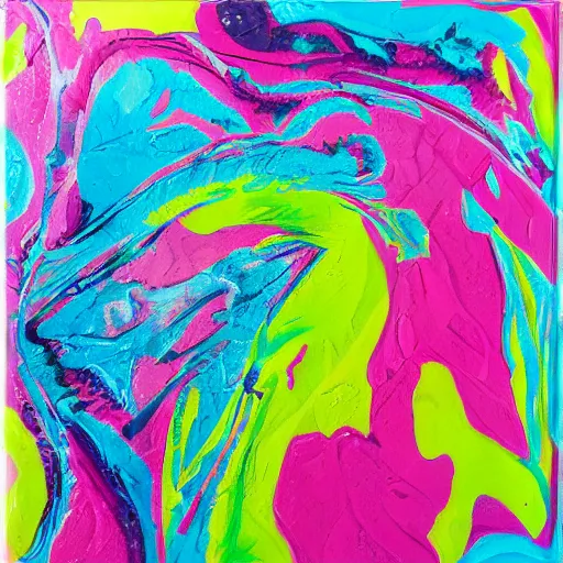 Prompt: acrylic paint pour, watercolor, marbling, graffiti, very detailed, large white border, 144x144 canvas 8k 4k :1 Black, Pink and Cyan:1