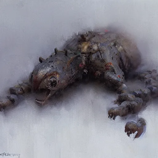 Prompt: roly-poly, oil painting, by Greg Rutkowski