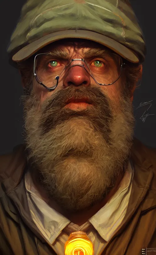 Image similar to hobocop from the disco elysium, concept art by aleksander rostov, oil painting, large strokes, artstation trending, symmetry, awesome exposition, very detailed, highly accurate, intricate, professional lighting diffracted lightrays, 8 k, sense of awe, gamers magazine cover