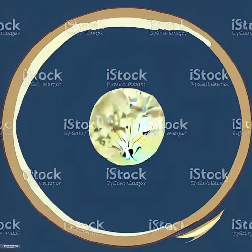 Image similar to beautiful detailed vector art of the moon