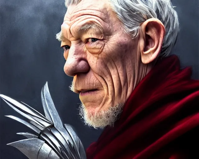 Prompt: ian mckellen as magneto and he is mind controlling lord voldemort to eat a wedding cake, deep focus, d & d, fantasy, intricate, elegant, highly detailed, digital painting, artstation, concept art, matte, sharp focus, illustration, hearthstone, art by artgerm and greg rutkowski and alphonse mucha