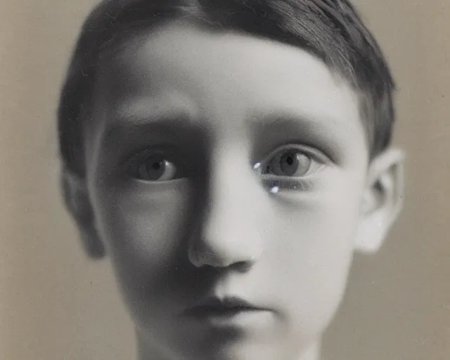 Prompt: color studio photo of an impossible young human face, optical illusion