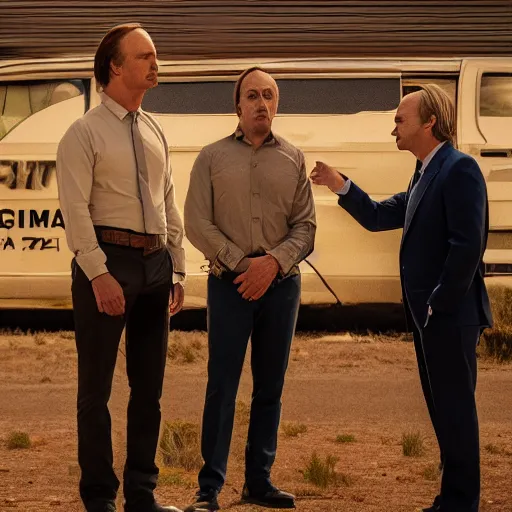Prompt: the ending shot of better call saul