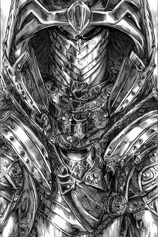 Image similar to armoured warrior, symmetrical, highly detailed, digital art, rose thorn themed armour, sharp focus, trending on art station, kentaro miura manga art style