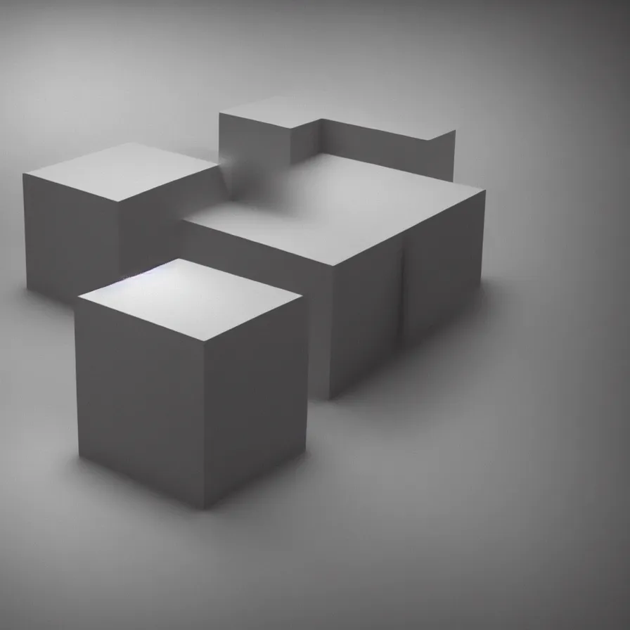 Prompt: a square cube, hyper realistic, octane render, unreal engine, studio lighting