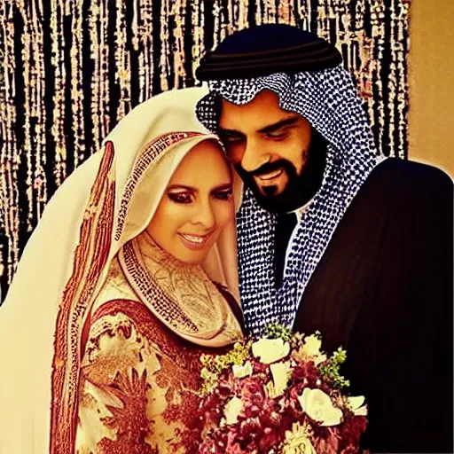 Image similar to steventheartist on instagram art of a saudi wedding