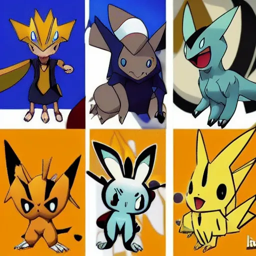 Prompt: evolution of pokemon alakazam