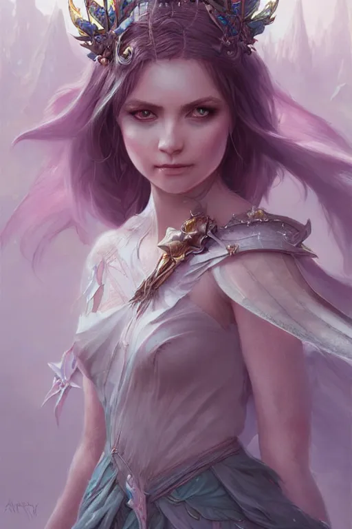 Image similar to fairy princess, highly detailed, d & d, fantasy, highly detailed, digital painting, trending on artstation, concept art, sharp focus, illustration, art by artgerm and greg rutkowski and magali villeneuve