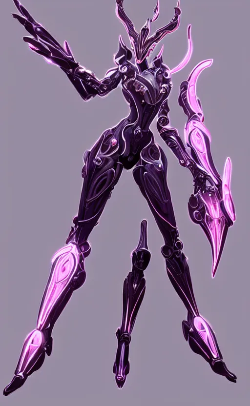 Image similar to extremely detailed goddess shot, front shot, low shot, of a beautiful saryn warframe, that's a giant beautiful stunning anthropomorphic robot female dragon with metal cat ears, standing elegantly on a mountain, detailed sharp robot dragon claws, robot dragon feet, streamlined pink armor, thick smooth warframe thighs, long elegant tail, detailed warframe fanart, destiny fanart, high quality digital art, giantess art, furry art, 3D realistic, warframe art, Destiny art, furaffinity, DeviantArt, artstation, 8k HD, octane render