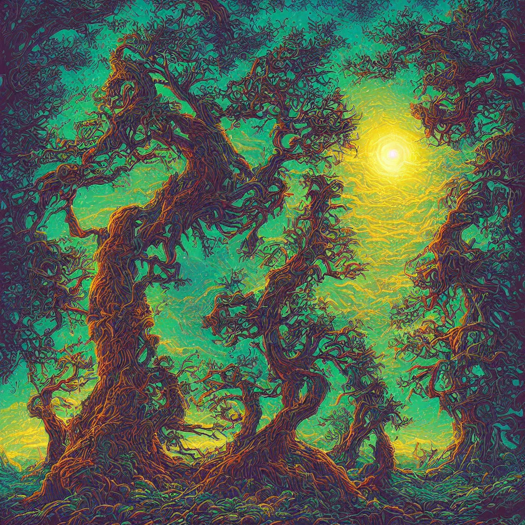 Image similar to tree by Dan Mumford and Paul lehr