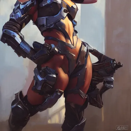 Image similar to greg manchess portrait painting of armored punisher ivy as overwatch character, medium shot, asymmetrical, profile picture, organic painting, sunny day, matte painting, bold shapes, hard edges, street art, trending on artstation, by huang guangjian and gil elvgren and sachin teng