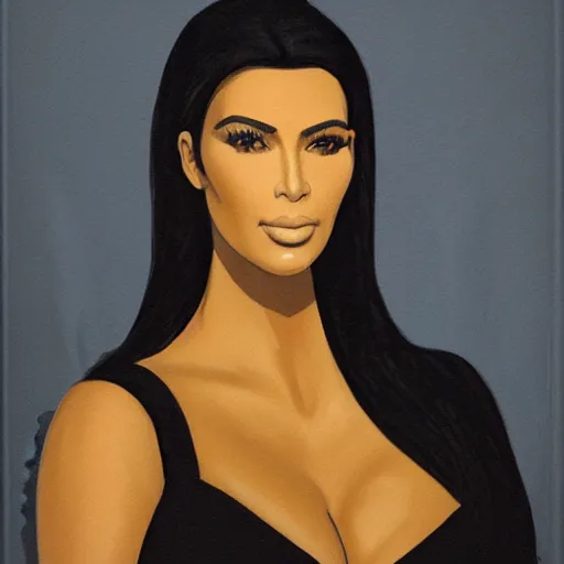 Prompt: portrait ( of kim kardashian ) as danae by paolo de matteis