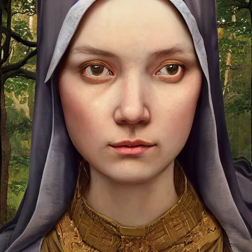 Prompt: A masterpiece ultrarealistic ultradetailed portrait of a Incredibly beautiful maid baroque renaissance swamp nun girl with darth vaider head hunting on deer with russian greyhound medium shot, intricate, elegant, highly detailed. trending on artstation, digital art, by Stanley Artgerm Lau, WLOP, Rossdraws, James Jean, Andrei Riabovitchev, Marc Simonetti, Yoshitaka Amano. background by James Jean and Gustav Klimt, light by Julie Bell, 4k, porcelain skin.