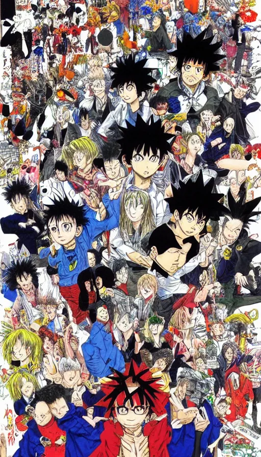 Image similar to the end of the world, by yoshihiro togashi