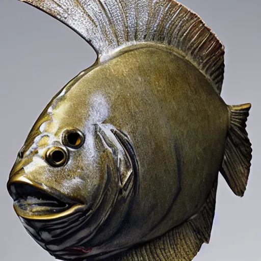 Image similar to fish, but it is a statue