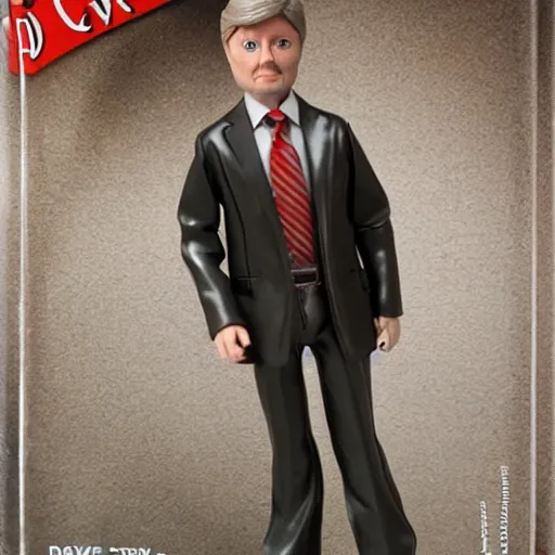 Image similar to dave foley action figure, product shot, with accessories