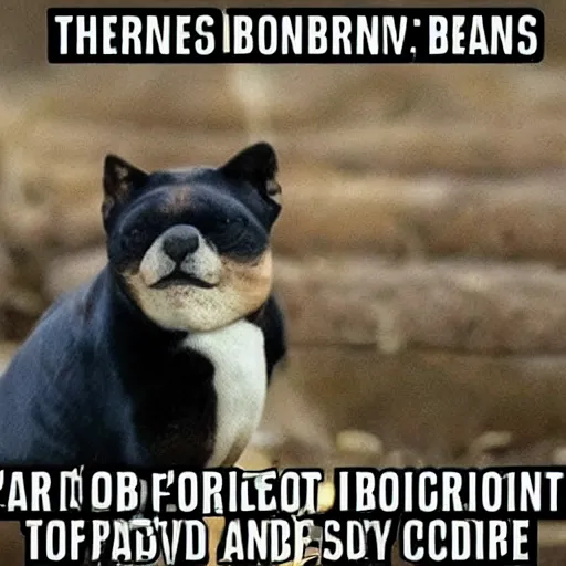 Image similar to meme about british beans