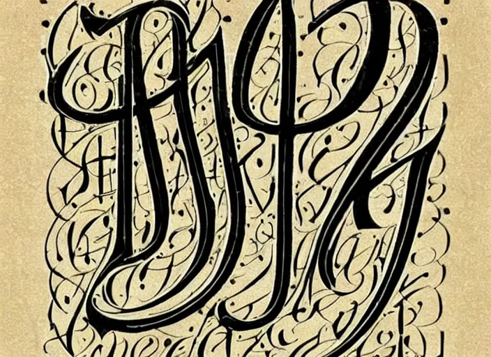 Image similar to beautiful handwriting style lettering, medieval blackletter, decorative, initial letter a