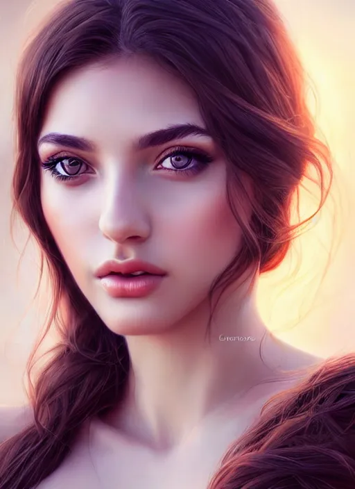 Image similar to a gorgeous greek female photo, professionally retouched, soft lighting, realistic, smooth face, full body shot, torso, dress, perfect eyes, sharp focus on eyes, 8 k, high definition, insanely detailed, intricate, elegant, art by artgerm and jason chan