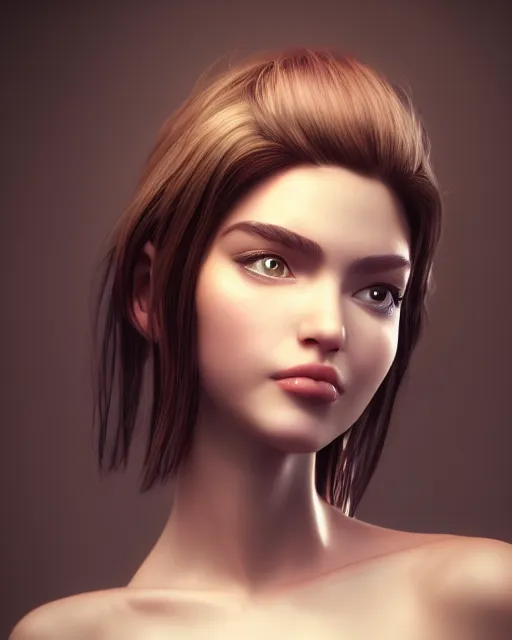 Prompt: beautiful girl portrait, by mironishin octane render, HDR, 4k, HD