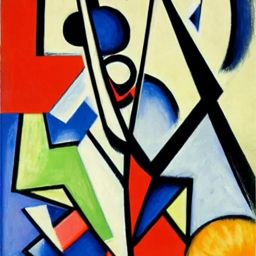 Prompt: by max beckmann curvaceous. the painting is a beautiful example of abstract art. the painting is composed of a series of geometric shapes in different colors. the shapes are arranged in a way that creates a sense of movement & energy. the painting is visually stunning & is sure to provoke thought & conversation.