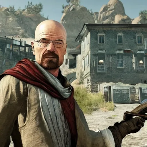 Prompt: walter white in assassin's creed