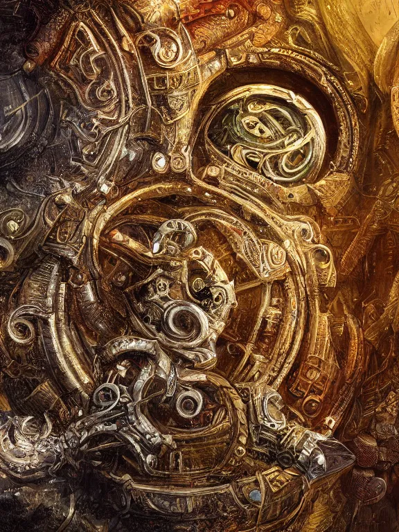 Image similar to a ultradetailed beautiful concept art of an old mind key, with intricate detail, oil panting, high resolution concept art, 4 k