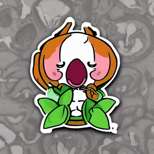 Image similar to cute mandragora sticker