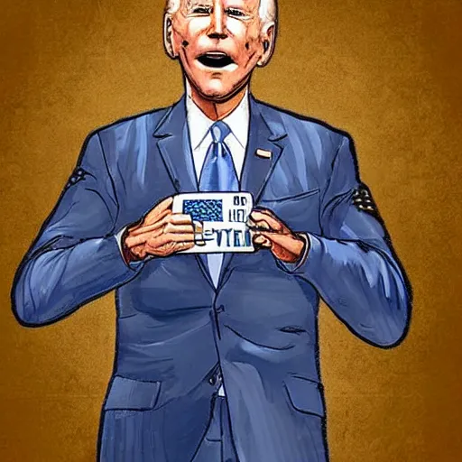 Prompt: e. t. joe biden g. i. joe